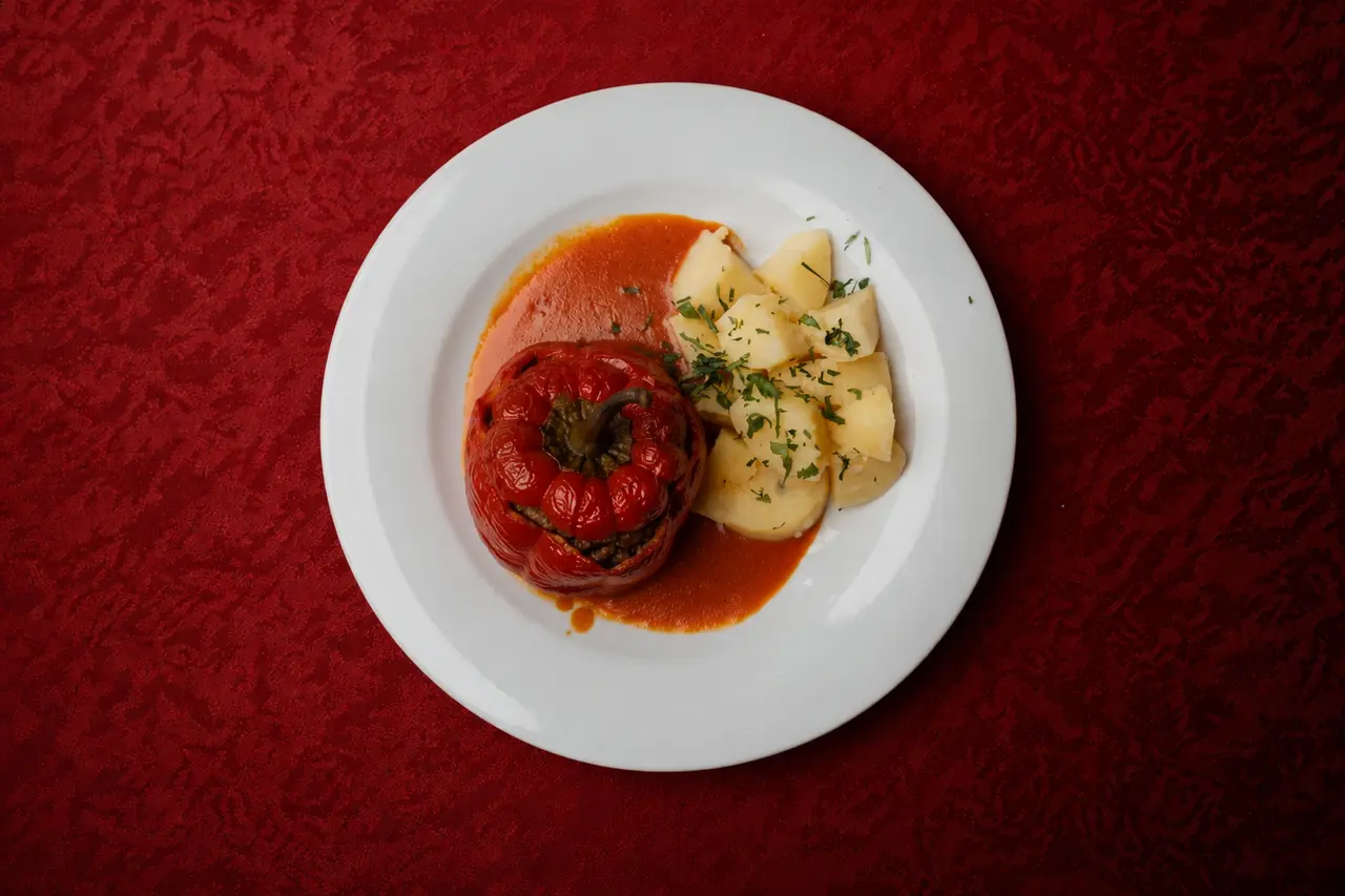 Stuffed peppers at Neubauschenke Vienna