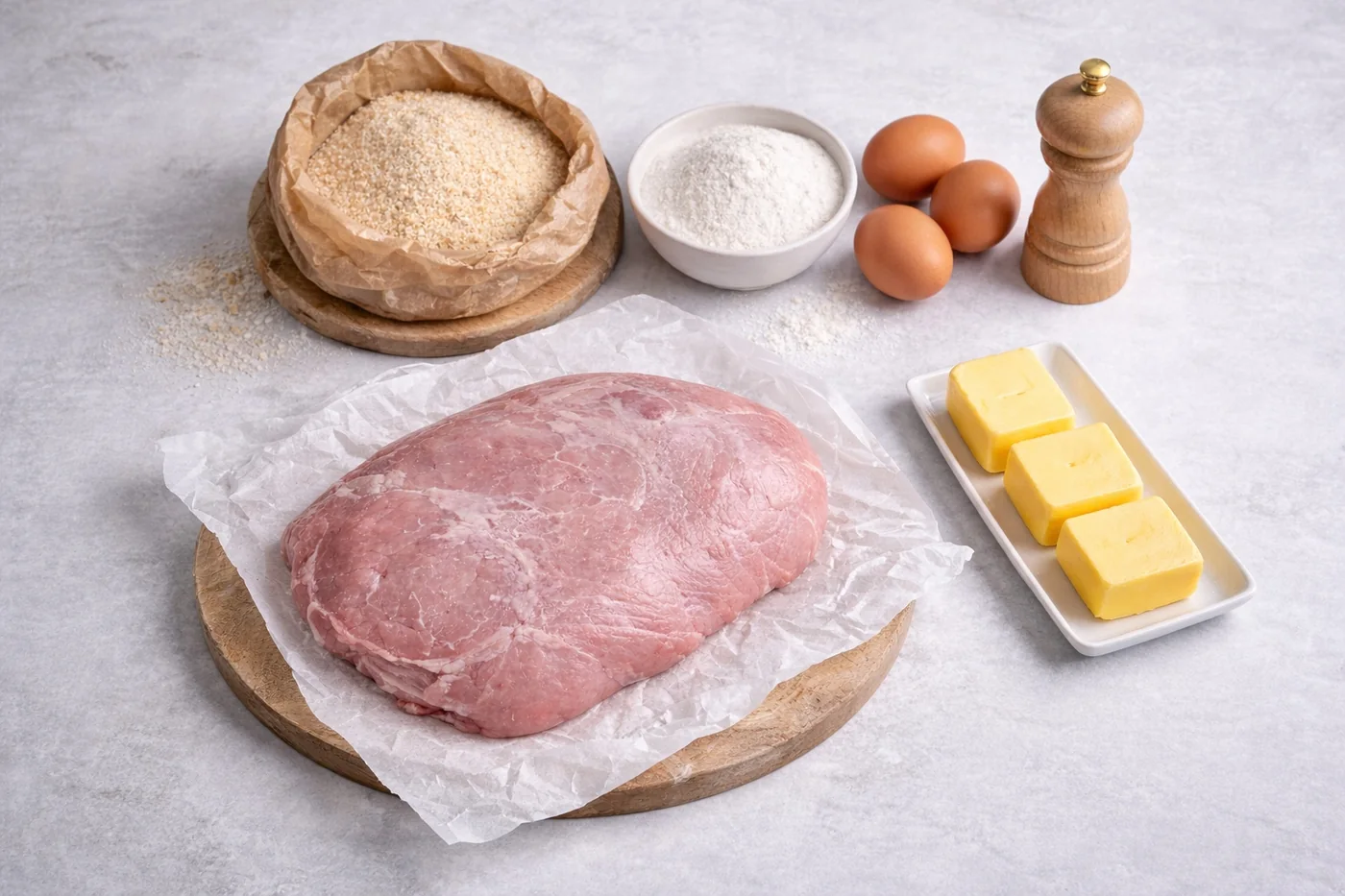 Zutaten für Wiener Schnitzel